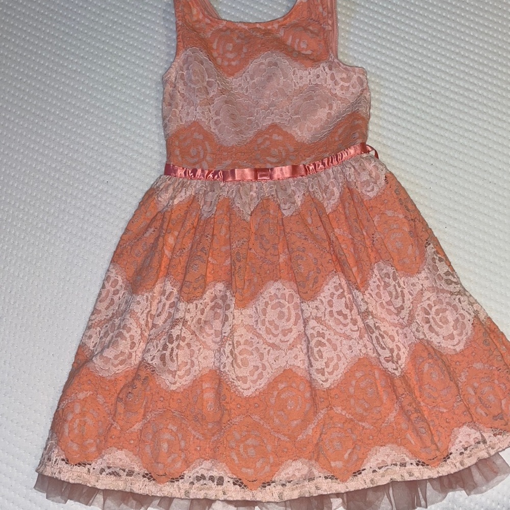 Peach Girls Dress